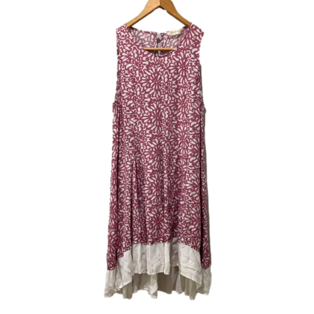 Altar’d State Pink & White Floral Dress Women Size Small